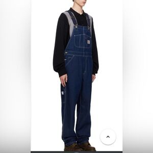 NWOT CARHARTT Men’s Work In Progress Overall Bib, Dark Blue Size 30x32